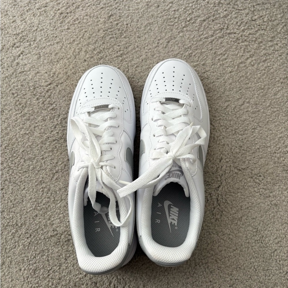 Nike Air White Lace-Up Sneakers